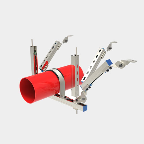 DN200以上單管雙向抗震支架