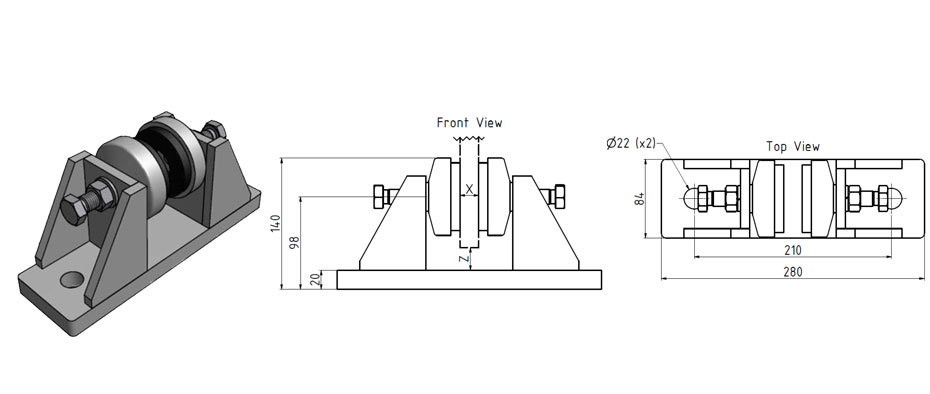 VTCI-2000S-A4全金屬隔振器